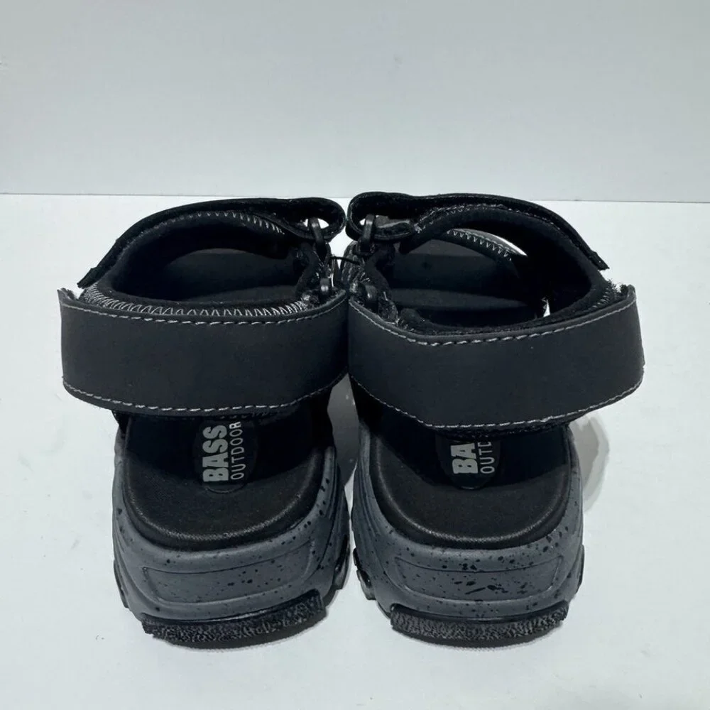 Bass Outdoors Mens Trail Sandals Black Size 6.5 M